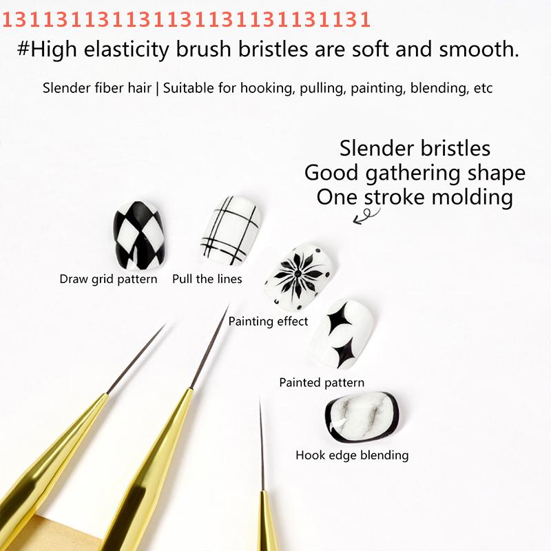 Pensule Liner pentru Nail Art Pensulă Gel pentru Unghii Extrem de Fină Pensulă pentru Pictură Lac de Unghii Desen Design Nail Art
