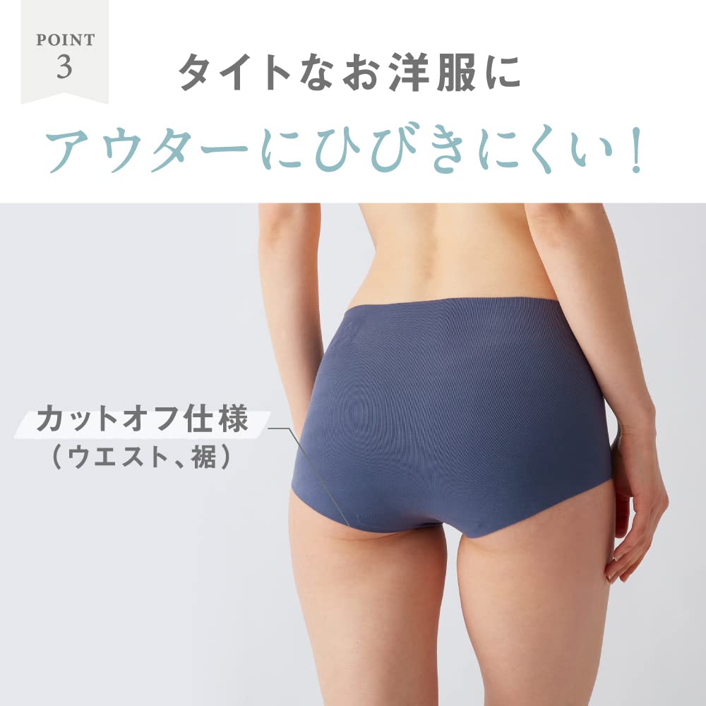 Kirei Labo completely and less likely to show cotton blend KL2070 M [Gunze] Shorts, seamless, hypoallergenic, lines, shorts, KL2070T, women's, 3-pack,