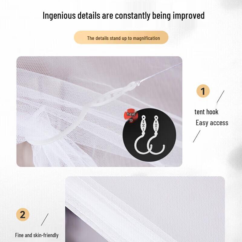 Student Dormitory Square Top Mosquito Net