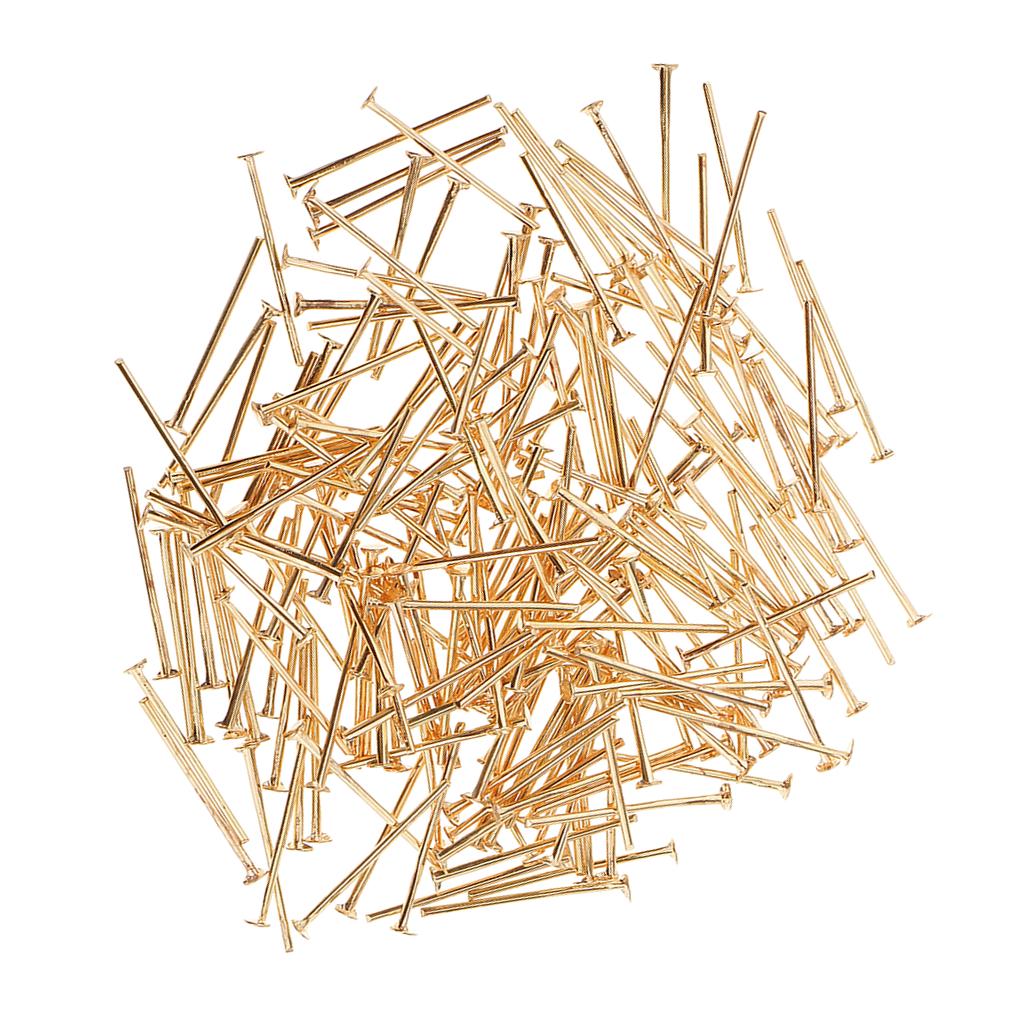 

200 шт., 19 мм, шпильки, 1 мм, фурнитура для ювелирных изделий, ремесло золотой
