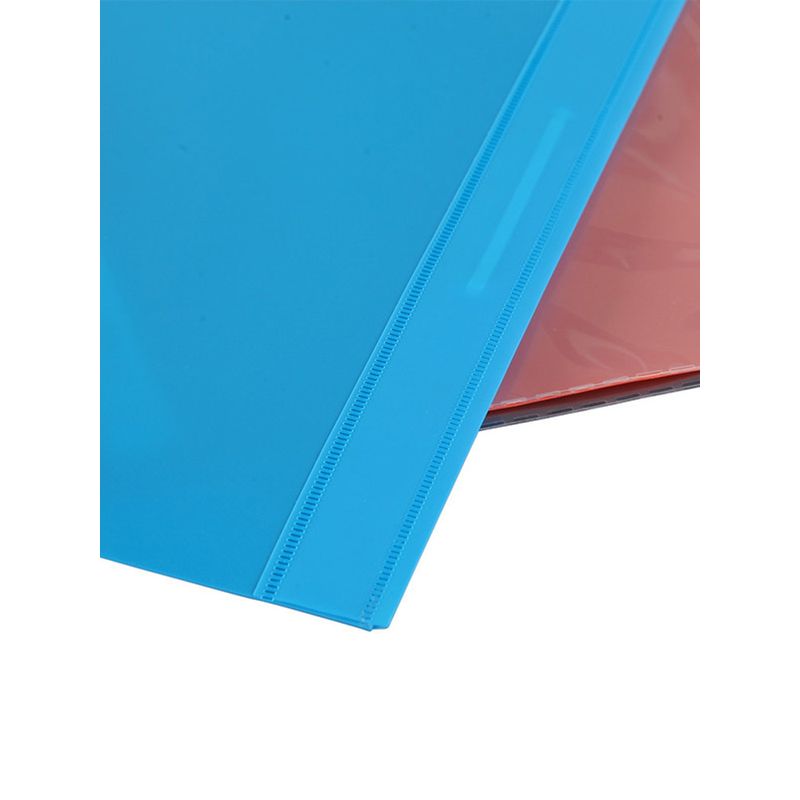 Loose-Leaf Folder A4 Simple Clip Two-Hole Clip Pp Punch Binding Insert Bag Folder Plastic File Binder Storage Storage Clip Office Office Supplies
