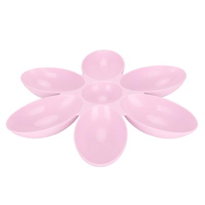 Katzennäpfe, lebensmittelecht, Blütenblätterform, 6 Gitter, Futternapf für Futter und Wasser