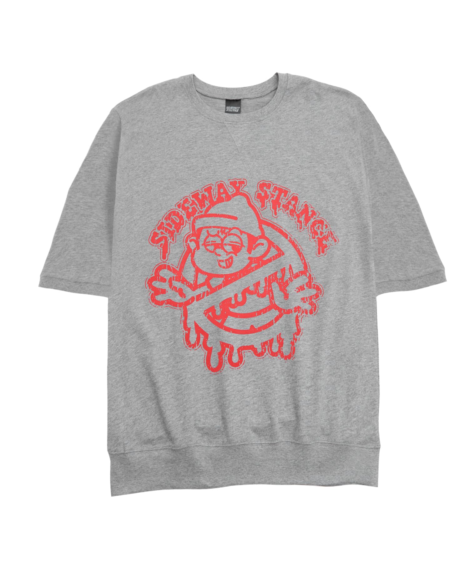 

IMPROMES Men s Sidewaystance Short Sleeve Sweatshirt, Heather Gray