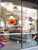 Halloween Pumpkin Decorations Window Clings - Theme Shop Scene Arrangement Glass Stickers
