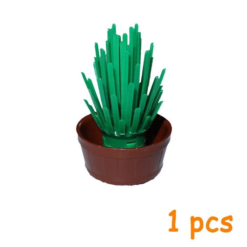

MOC Construction Bricks City Street Potted Plants Tree Stem Grass Flower Pot House Garden Accessories Blocks 6064 30176 30239 4727