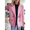 Spring Women's Suit Collar Casual Coat Woolen Coat