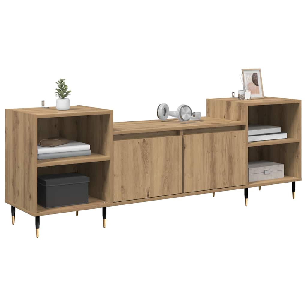 TV Stand 160 X 35 X 55 Cm Artisan Oak Engineered Wood