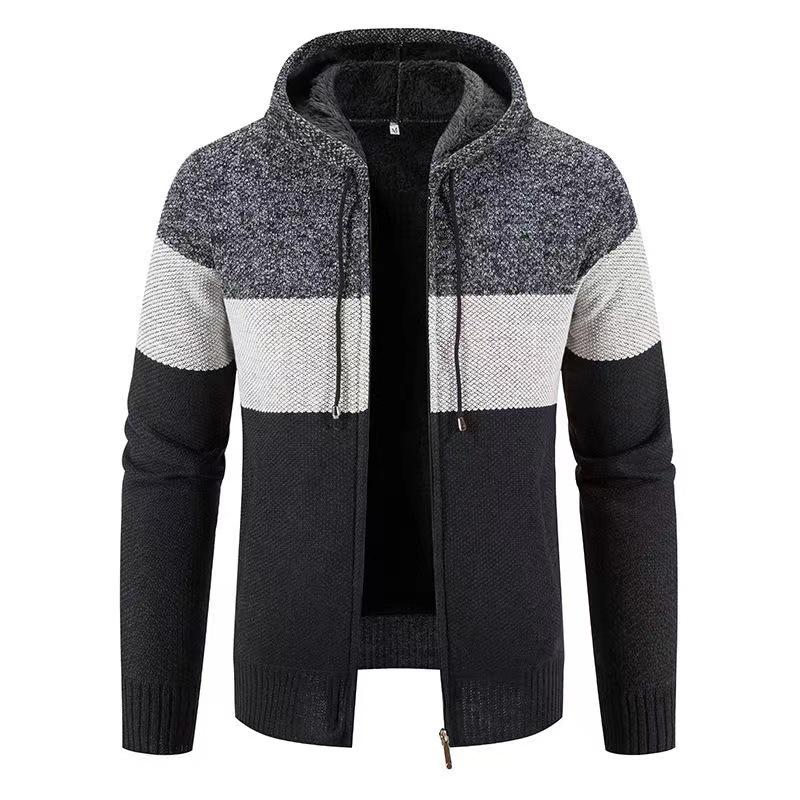 Cardigan en laine tricotée velours pour homme Automne/Hiver