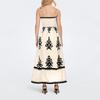 Women's Fashionable Retro Printed Bohemian Beach Dress Beach Vacation Strap Dress