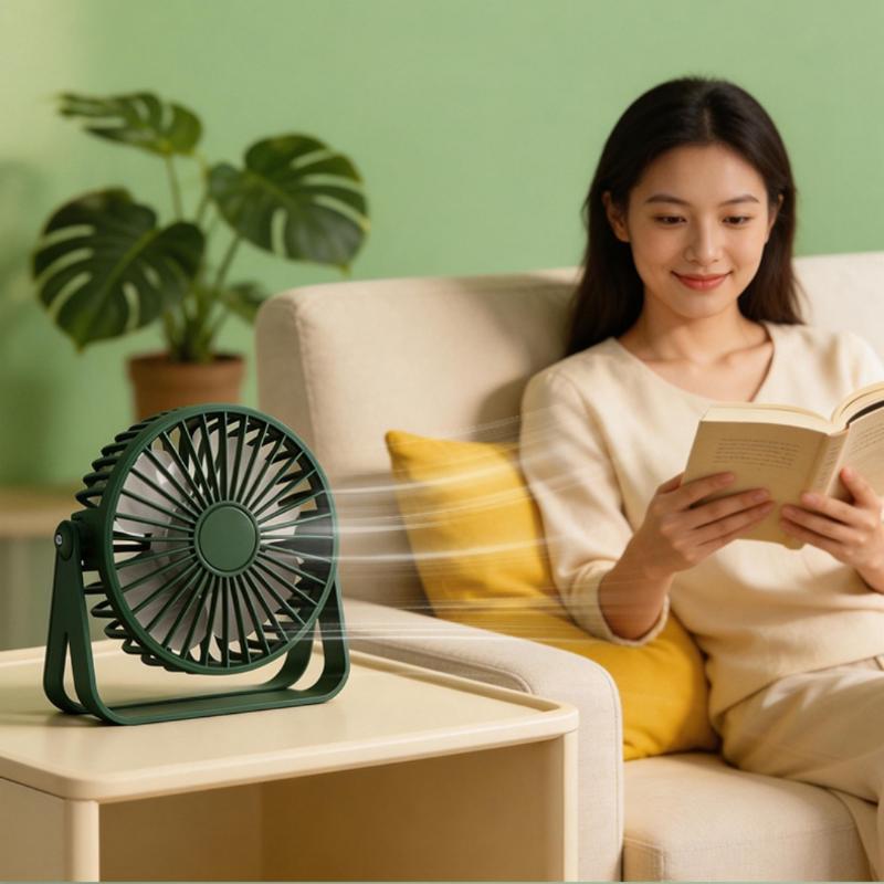 Cooling USB Fan Mini Quiet Portable Set of 1 for Student and Office Desktops