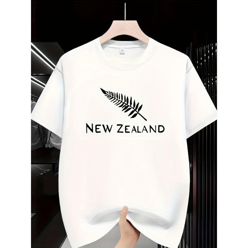

European sizes Men S Short-Sleeve Round-Neck Stylish Sports T-Shirt Featuring a Leaf Pattern, Comfortable And Versatile 4XL білий