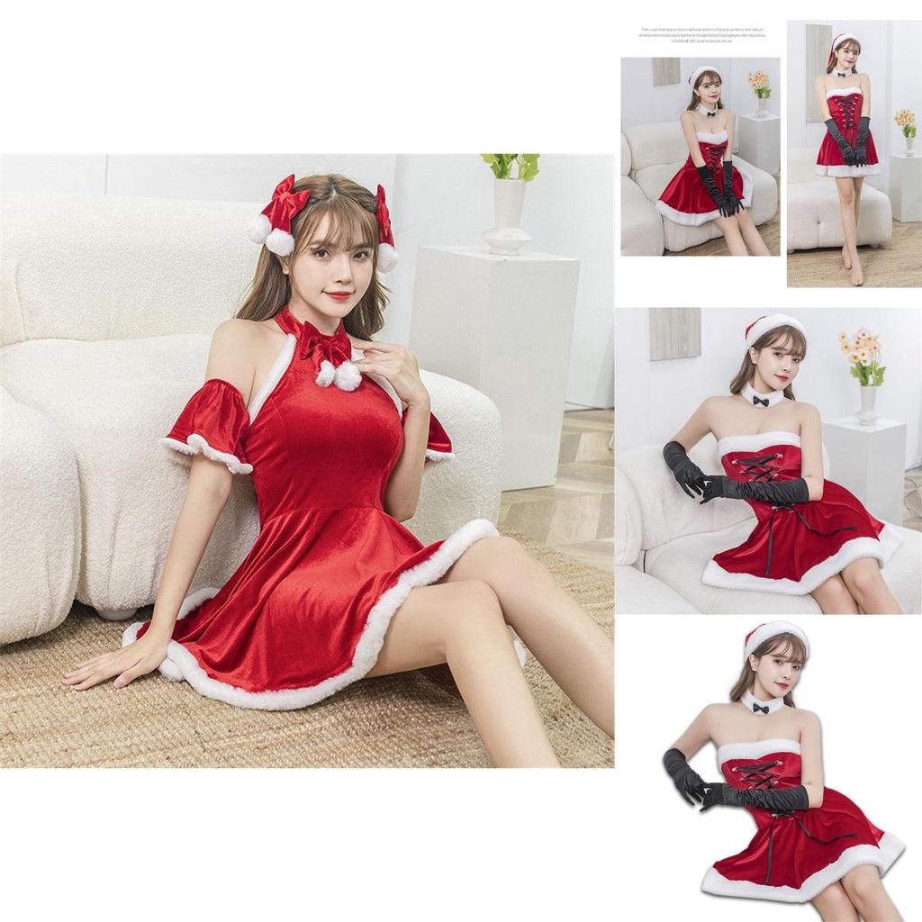 Adorable Feminine Christmas Costume Suit Offering Unique Bunny Girl Design