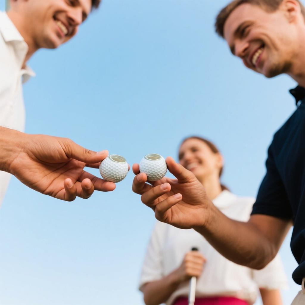 Golf Wine Glasses In Colorful Boxes 3PC
