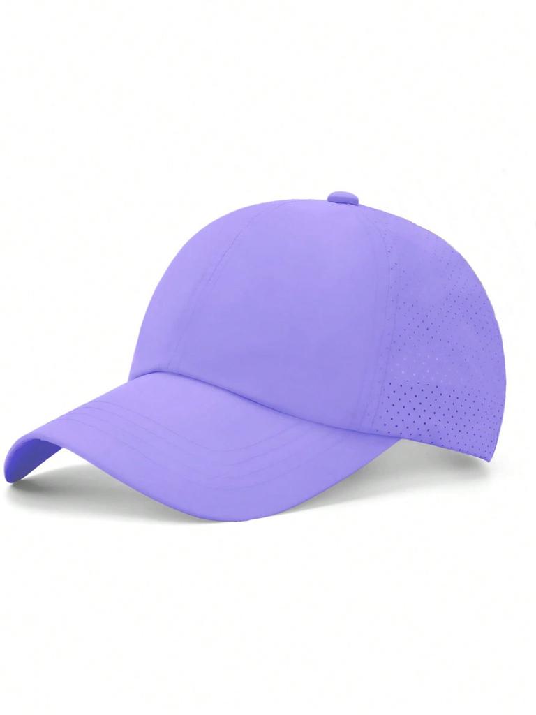 Women's Sports And Leisure Crossed Horsetail Hat Outdoor Mesh Quick Drying Sunshade Half Sky Top Hat Baseball Hat