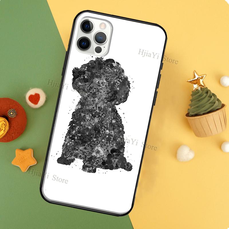 Cure Cartoon Poodle Coque Phone Case For iPhone 11 14 12 Pro Max 13 Pro XS MAX 6 7 8 Plus 5S SE 2020 X XR Cover