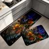 Elden Flannel Kitchen Mat Christmas Soft Area Rug Non Slip Floor Carpet Home Decoration