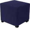 Square Ottoman Cover Polar Fleece Elastic Footstool Slipcover Furniture Protector For Home Pouf