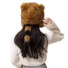 Little Raccoon Winter Warm Hat for Men, Women, and Children, Adult Straw Hat, Ear Protection Hat, American Raccoon Fur Lei Feng Style Hat