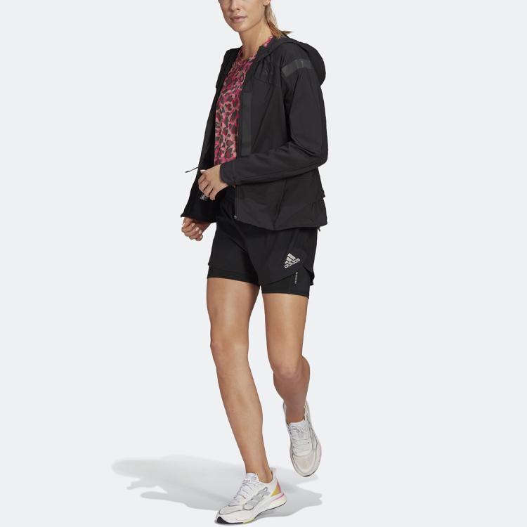 Adidas P. Blue Shorts With Inner Compression Layer Women Shorts Black GN4409