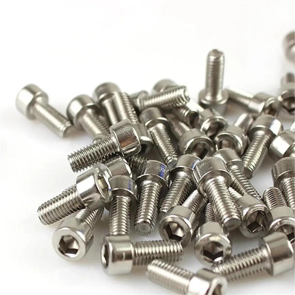 10 Stück Fahrrad Sechskantschrauben Bremsscheibenschrauben M5x12mm Edelstahl Rundkopf Sechskantkopfschrauben Fahrradzubehör MTB Teil