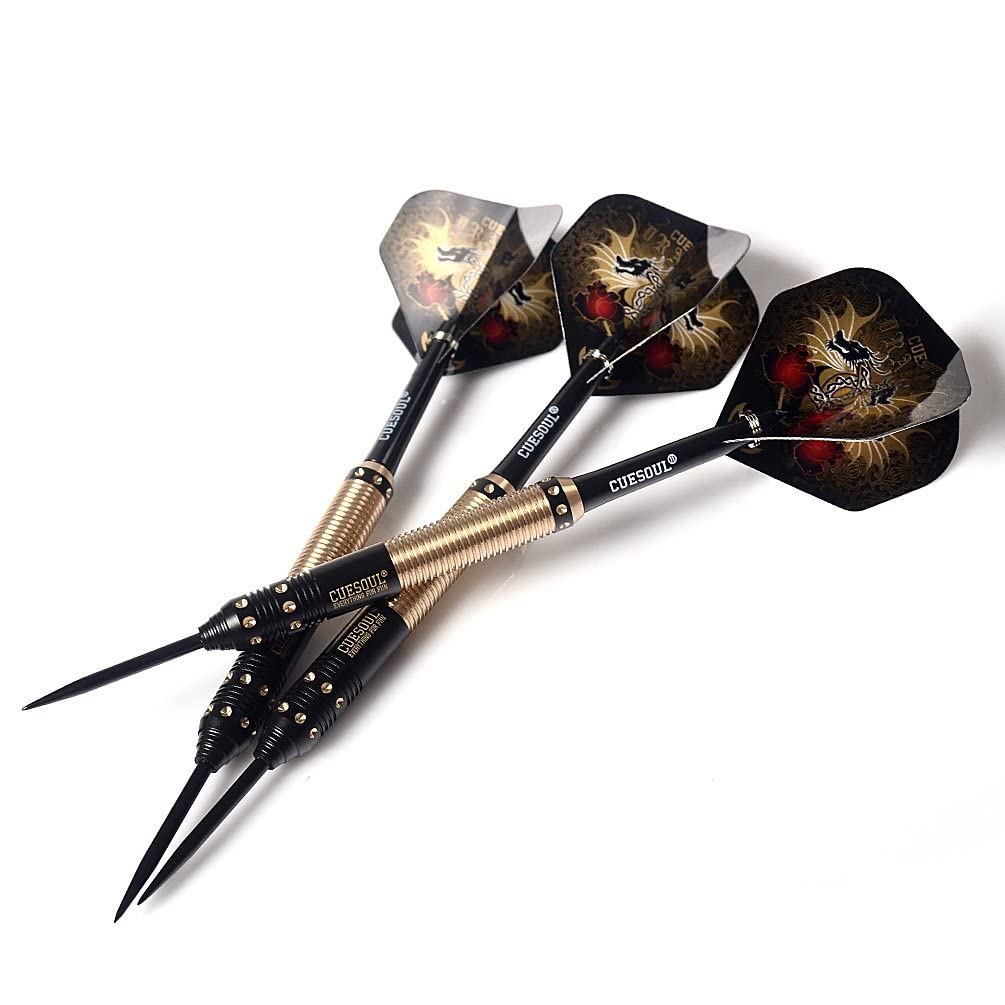 Cuesoul Dragon Deluxe Brass Steel Tip Darts Set 21g F2305-L