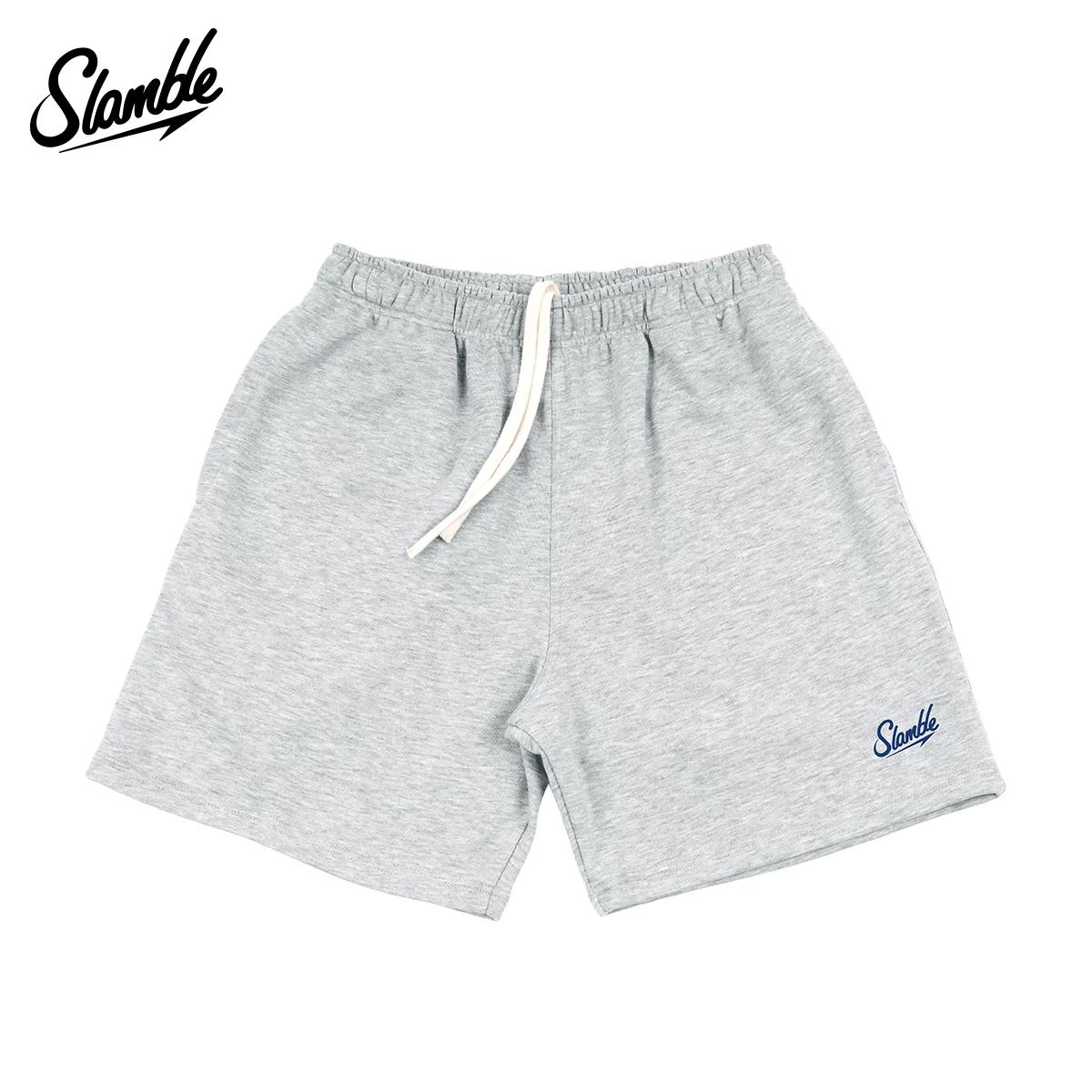 Slamble American Casual Workout Sweat Shorts XL серый/белый