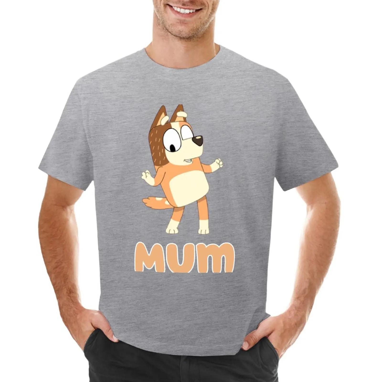 

black t shirts mens workout shirts Chilli heeler mum TShirt summer tops man clothes graphic t shirts S