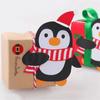 100/25x Christmas Lollipop Paper Cards Santa Claus Penguin Snowman Pattern Candy Gifts Package Wrapping New Year Party Decor