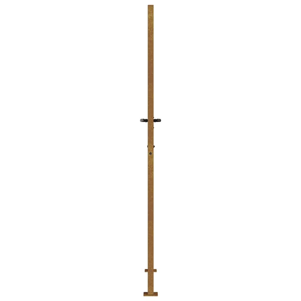 Garden Gate 100x175 Cm Corten Steel Grass Design
