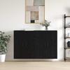 Wall Cabinet Set 2 pcs Black Oak Effect 69.5 x 34 x 90 cm