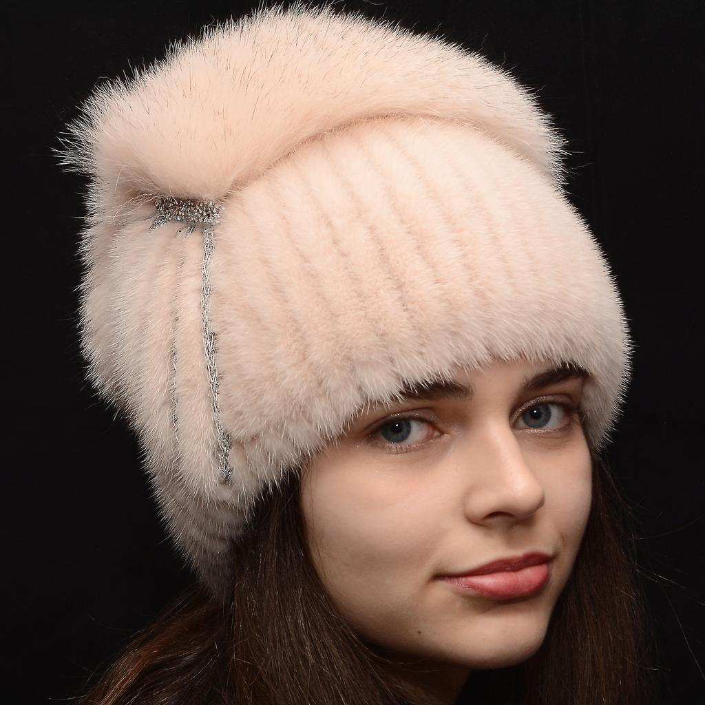 Berretto lavorato a maglia, cappello di visone lavorato a maglia, cappello di  pelliccia naturale lavorato a maglia, cappello lavorato a maglia invernale  fatto a mano, cappelli di pelliccia di visone acquista in