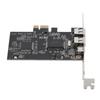 PCIE 1X To 3 Port 1394A Firewire Riser Card Dual Chip Design Support 1440x1080 800Mbps Expansion