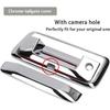 Chrome Door Handles+Top Half Mirror Covers+Tailgate Cover (With Camera Hole) Compatible With Chevrolet Silverado GMC Sierra 1500 2500 3500 2014-2018