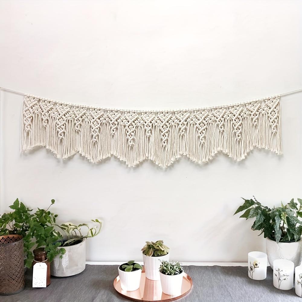 1pc Boho Tapestry With Tassel Wall Hanging Wall Decor Woven Macrame Tapestry Wall Art Decoration For Bedroom Living Room Home Decor