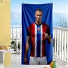 Prosop de Plajă cu Numărul Haaland Super Moale și Absorbant Confortabil Ușor