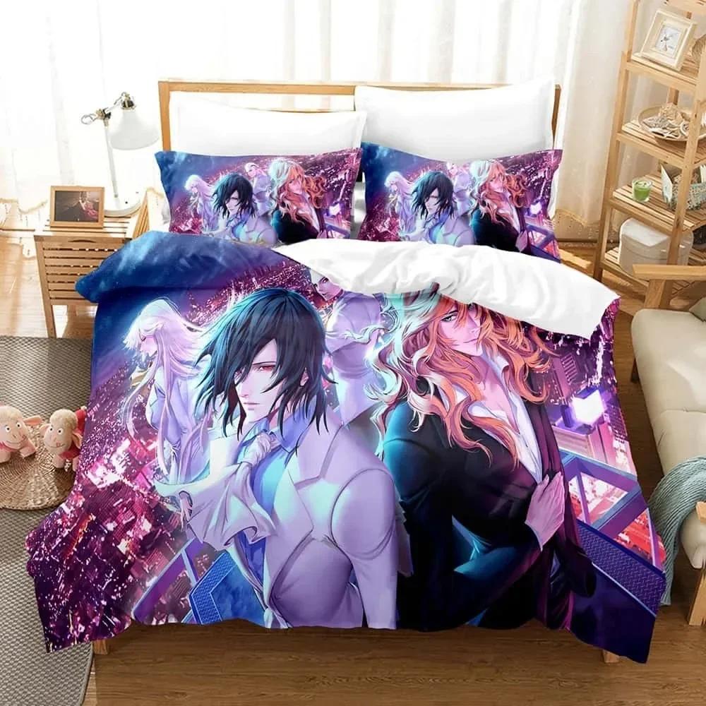 3d Anime Noblese Beding Set Printed Bed Linen Set With Pilowcase Bed Soft Duvet Cover Soft Single Double Quen Super King-Sized Dimensionsd Dimensions