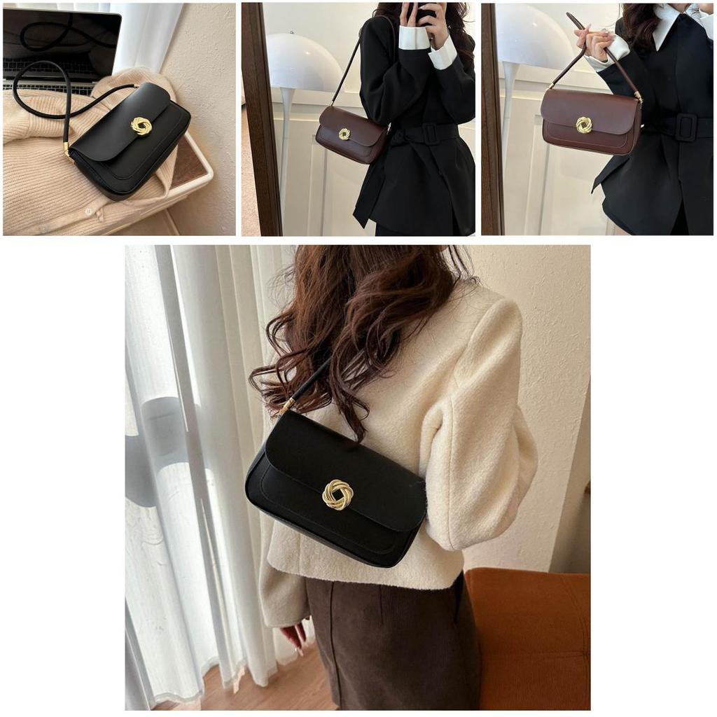 Small Retro Shoulder Bag 2023 Winter New Fashion Street Style Crossbody Bag