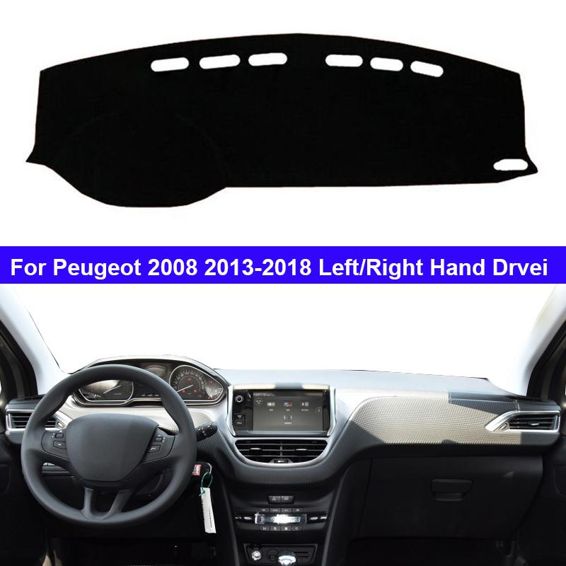 Car Auto Inner Dashboard Cover For Peugeot 2008 2013 - 2018 LHD RHD Dash Mat Carpet Cape Cushion Anti-sun 2017 2016 2015 2014