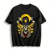 Undead Sheriff Double Guns Skull Vintage Western Streetwear Graphic Tee Pure Cotton T-shirt