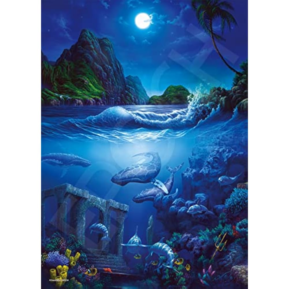 Epoch 500 Piece Jigsaw Puzzle Illustration/Art Marine Art Back to Atlantis... (38 x 53 cm) 07-728...