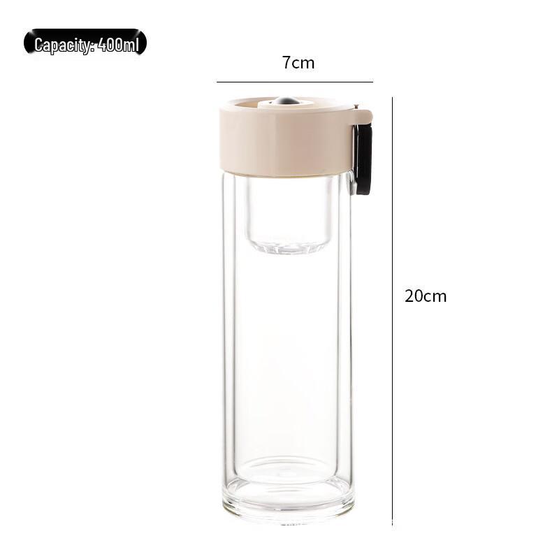 Changqi Double-Layer Glass Tea Infuser Cup with Handle
