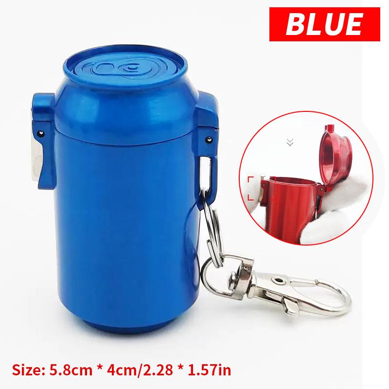 

Exquisite multifunctional metal convenient medicine storage box - for storing medicines, key pendants, outdoor ashtrays, etc Small