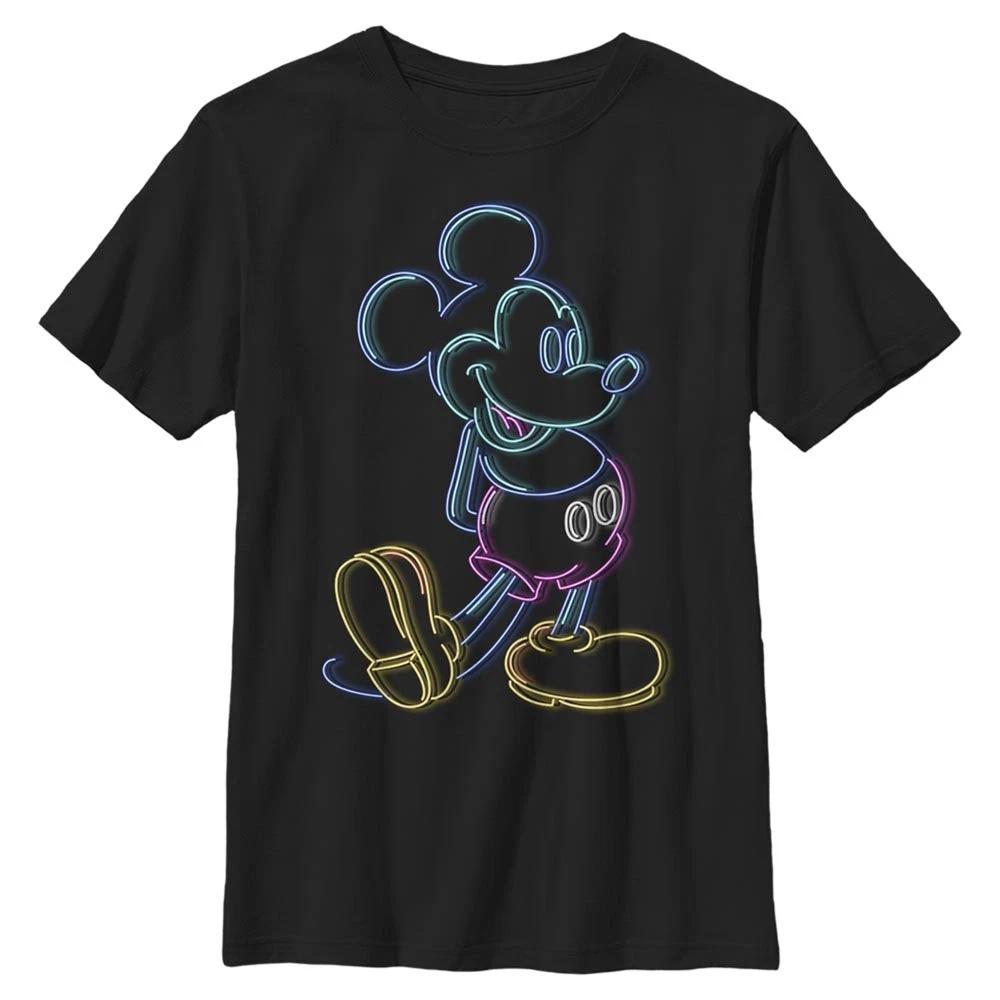 Boy s Disney Neon Mickey T-Shirt XL