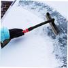 Portable Snow Scraper Ergonomic Grip Efficient Ice And Frost Removal Tool For Trucks Suvs Snow Brush For Windshield And Window Cleaning