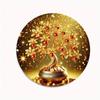 Metal Wall Art Poster Money Tree Vintage Gold Living Room Decor