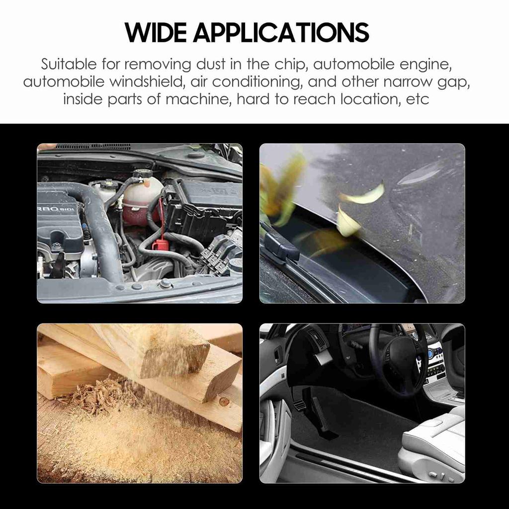 Mini Air Blow Gun Pneumatic Dust Blower Gun Air Spray Gun Dust Cleaning Air Blower with 2 Replacement Nozzle for