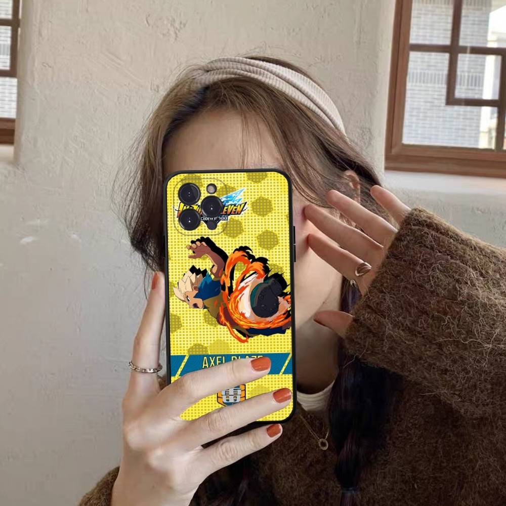 Axel Blaze Firestorm Inazuma Eleven Phone Case For Iphone 16 15 17 13 14 12 11 Pro Max Plus Black Shell Cover Case