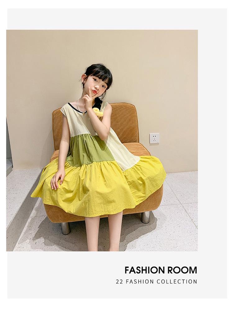 2025 Korean Princess Patchwork Dress - Girls' Summer Fashion for Middle & Big Kids