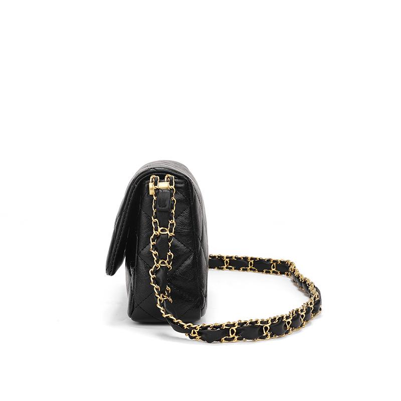 2025 Summer New Classic Diamond Pattern Chain Bag, Niche Design with a High-End Feel, Small-style Shoulder and Crossbody Square Bag