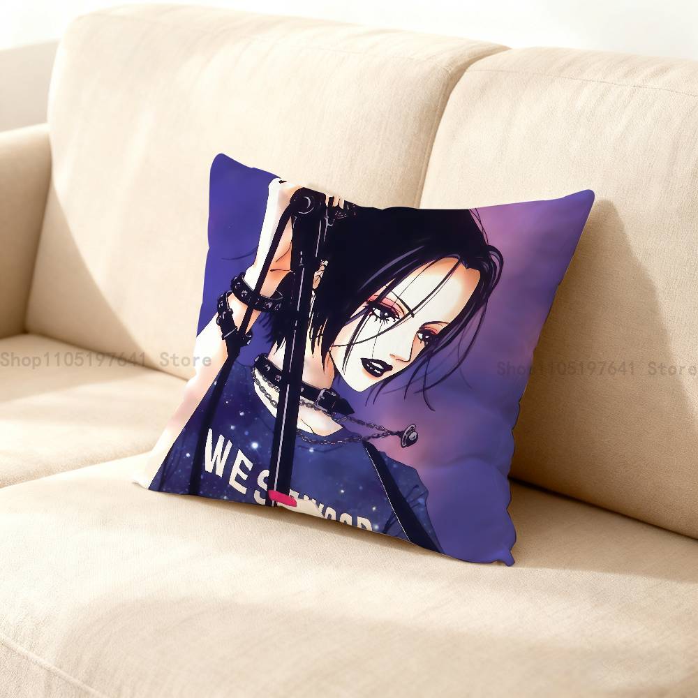 

Anime N-Nana Osakis and Hachis Pillow Case For Sofa Decor Car Office Room Printing Cushion Cover Decorations and Protector 12x12Inch